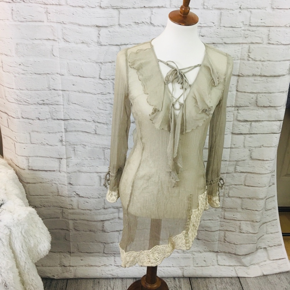 For Love and Liberty for Johnny Was Sz L Silk